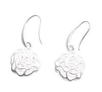 Boucles d'oreilles à strass en forme de rose