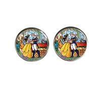 Boucles d'oreilles à tige Beauty Beast - Boucles d'oreilles à tige en verre faites à la main, nan