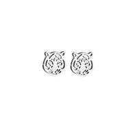 Boucles d'oreilles à tige délicates pour femme et fille - Motif chat et tigre, B, Acier titane