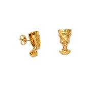 Boucles d'oreilles à tige en acier inoxydable de la reine égyptienne néfertiti pour femme