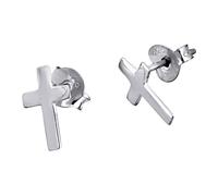 Boucles Doreilles À Tige En Argent 925 Avec Croix Lotus Silver Lp1223-4/2 Jlp1223-4-2
