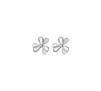 Boucles D'oreilles À Tige En Argent Sterling 925 Avec Opale Synthétique Et Trèfle Romantique Pour Femme, Joli Cadeau De Mariage Ou De Fête