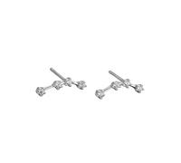 Boucles D'Oreilles À Tige En Argent Sterling 925 et Zircone Cubique pour Femme, Motif Bélier, Horoscope, Constellation Du Zodiaque, Cartilage, Petites Boucles D'Oreilles Dormeuses, Bijoux pour Mam