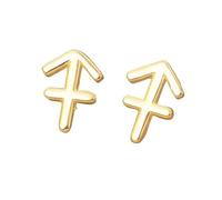 Boucles D'Oreilles À Tige En Argent Sterling 925 Plaqué Or, Signe Astrologique Du Sagittaire (23 Novembre - 21 Décembre), Bijou Astrologique, Constellation Du Zodiaque, Horoscope, Astrologie Cél