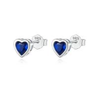 Boucles D'oreilles À Tige En Argent Sterling 925, Romantiques Et Tendance, En Forme De Cœur Et Zircone Cubique, Pour Filles Et Filles, Bijoux Fins S925