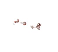 Boucles D'oreilles À Tige En Argent Sterling 925, Simples Et Uniques, Avec Breloques Pavées De Zircons, En Forme De Flèche, Pour Femmes, Bijoux De Piercing Spéciaux