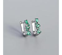 Boucles D'oreilles À Tige En Argent Sterling 925, Style Bohème, Carrées, Arc-en-ciel, Zircones Cubiques, Style Punk, Pour Femmes, Piercing, Grimpeur, Bijoux Européens