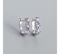 Boucles D'oreilles À Tige En Argent Sterling 925, Style Bohème, Carrées, Arc-en-ciel, Zircones Cubiques, Style Punk, Pour Femmes, Piercing, Grimpeur, Bijoux Européens