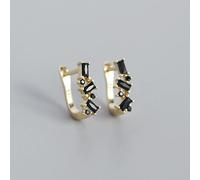 Boucles D'oreilles À Tige En Argent Sterling 925, Style Bohème, Carrées, Arc-en-ciel, Zircones Cubiques, Style Punk, Pour Femmes, Piercing, Grimpeur, Bijoux Européens