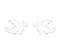 Boucles d'oreilles à tige en argent sterling Zenvie Dragon, 8 mm x 6 mm, coffret cadeau inclus