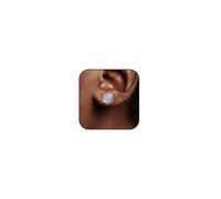 Boucles d'oreilles à tige en forme de flocon de neige pour femme en argent, Métal, Pas de gemme