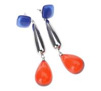 Boucles d'oreilles à tige en forme de larme - Texture acrylique - Pour le quotidien et les fêtes