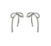 Boucles d'oreilles à tige en forme de nœuds tendance vintage avec pendentif en forme de nœud, boucles d'oreilles à la ligne simple, bijoux en forme de goutte, cadeau de mariage et d'anniversaire