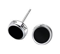 Boucles d'oreilles à tige en forme de rose Sutra avec six mantras sacrés élégants et bijoux cottage, taille unique, Métal, Pas de gemme