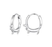 Boucles d'oreilles à tige en forme de teckel, clous minimalistes pour usage professionnel et de soirée