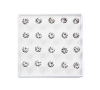 Boucles d'oreilles à tige en oxyde de zirconium - Sans danger - Avec dos en résine - Pratiques - Pour oreilles sensibles - Pour les allergies au métal, taille unique, Comme décrit, Comme décrit.