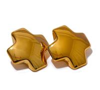 Boucles D'oreilles À Tige Épaisses Et Brillantes De Qualité, Texture Minimaliste, Accessoires De Bijoux Quotidiens
