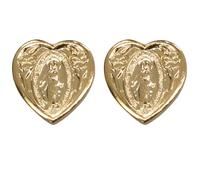 Boucles d'oreilles à tige et carte de prière pour première communion | Excellent cadeau catholique pour la première eucharistie | Carte commémorative, Métal, Pas de gemme