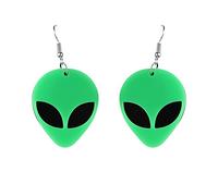 Boucles d'oreilles à tige et pendantes Alien - Green Space Jewelry