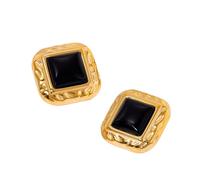 Boucles d'oreilles à tige géométriques à la mode, petites boucles d'oreilles carrées adaptées aux adolescents et aux jeunes adultes modernes, taille unique, Comme décrit, Comme décrit.