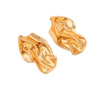 Boucles d'oreilles à tige géométriques en alliage, légères et durables, adaptées aux créateurs de tendance et aux amateurs de mode, boucles d'oreilles individualisées, Gold, Comme décrit, Comme décrit