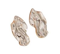 Boucles d'oreilles à tige géométriques en alliage, légères et durables, adaptées aux créateurs de tendance et aux amateurs de mode, boucles d'oreilles individualisées, white king, Comme décrit, Comme