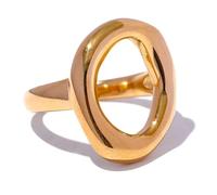 Boucles D'oreilles À Tige Géométriques Minimalistes Creuses Et Étanches, Bijoux Tendance Et De Qualité