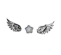 Boucles d'oreilles à tige légères et confortables en forme d'aile d'ange - Accessoires élégants pour un usage quotidien, les voyages et les cadeaux, One Size, Comme décrit, Produit conforme à la