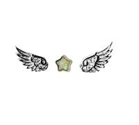 Boucles d'oreilles à tige légères et confortables en forme d'aile d'ange - Accessoires élégants pour un usage quotidien, les voyages et les cadeaux, One Size, Comme décrit, Comme décrit