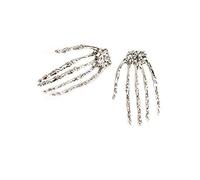 Boucles d'oreilles à tige pour femme Motif tête de mort Os Squelette Main Meilleur choix Joli design