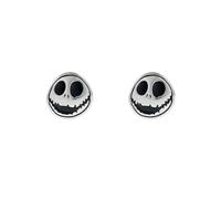Boucles d'oreilles à tige Cercle rond Jack Skellington L'Étrange Noël de monsieur Jack, taille unique, Laiton, Pas de gemme