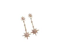 Boucles d'oreilles à tige tendance en forme d'étoile à huit branches en zircon de luxe pour femmes accessoire insolite cadeau bijoux tendance filles, taille unique, Agate