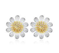 Boucles d'oreilles à tige tendance pour femme - Petite fleur de tournesol - Cadeau - Bijoux d'oreille Brincos Boucle d'oreille Bijoux charmants et attrayants