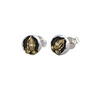 Boucles d'oreilles à tige vintage en forme de mains priantes œil de Dieu contre le mauvais œil pour femmes et hommes, Cuivre, Pas de gemme