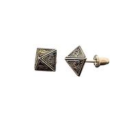 Boucles d'oreilles à tige vintage en forme de mains priantes œil de Dieu contre le mauvais œil pour femmes et hommes, Cuivre, Pas de gemme