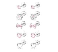 Boucles d'oreilles à vis sécurisées en acier inoxydable chirurgical pour les allergies pour bébés