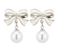 Boucles d'oreilles accrocheuses en argent Boucles d'oreilles tendance tendance coréenne Nouveau Internet Boucles d'oreilles fantaisie Boucles d'oreilles perles, taille unique, Alliage d'aluminium, Pas