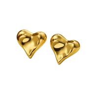 Boucles d'oreilles accrocheuses en forme d'amour, style vintage, alliage de zinc plaqué or, accessoires de bijoux, cadeau pour femme, boucles d'oreilles en forme de cœur accrocheuses pour un usage