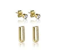 Boucles d'oreilles acier inoxydable Marc Lauder Soriano DorÃ© TU