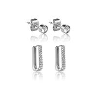 Boucles d'oreilles acier inoxydable Marc Lauder Soriano Gris TU