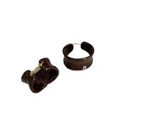 Boucles d'oreilles acryliques de nouveauté de mode - Boucles d'oreilles de cerceau irrégulières de conception Sense liquide liquide exagéré, boucles d'oreilles de bijoux de tempérament UI