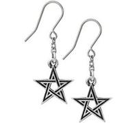 Boucles d'oreilles Alchemy Gothic Black Star étain Gris G