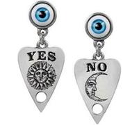 Boucles d'oreilles Alchemy Gothic Ouija Planchette étain Gris G