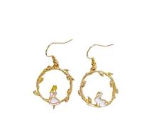 BOUCLES D'OREILLES ALICE AUX PAYS DES MERVEILLES, BOUCLES D'OREILLES FEE, COLLIER FEE, FIGURINE FEE