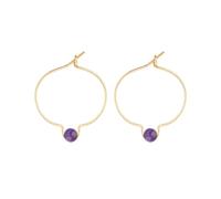 Boucles d'oreilles améthyste
