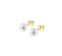 Boucles D'oreilles An Jewels Lp3858-4/3 En Argent 925 Doré - Solitaires Avec Perles De Culture Blanches 6 Mm