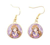 Boucles d'oreilles Anime Love Live All Stars μ's Aqours PDP Lovelive Sunshine Perfect Dream Project Game Glass Gem Jewelry Gift Love Live All Stars Anime Earring μ's Aqours PDP Lovelive Sunshine