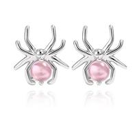 Boucles d'oreilles araignée avec strass en cristal étincelant pour femme