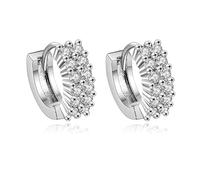 Boucles d'oreilles argent 925 Créoles Aglaé