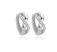 Boucles d'oreilles argent 925 Créoles Infini